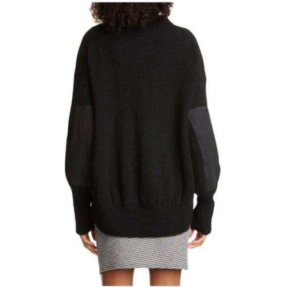 A.L.C.  Memphis Ribbed Wool Blend Sweater in Black, Size Small - Picture 2 of 14